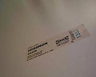 Ikea Hissmon Kidney Shaped White Desk