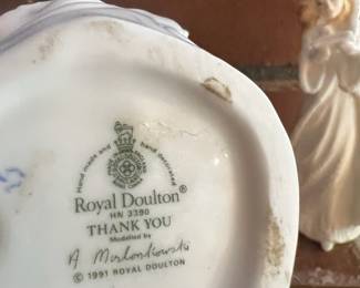 Royal Doulton "Thank You" & "Christmas Carols" Figurines