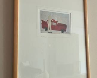 Lithographs "Red Car" by Annora Spence