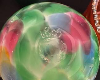 Blown Glass Confetti Splatter Vase