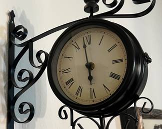 Double-sided Station Clock