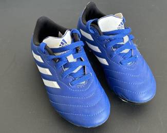 Bright Blue Addidas Soccer Cleats, Size 10K