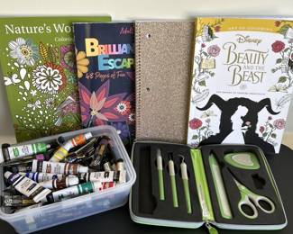 Acrylica Paints, Crafts Set, Adult Coloring Books