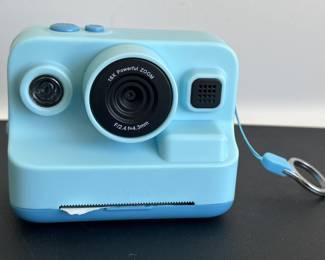 Instant Digital Camera in Blue Case
