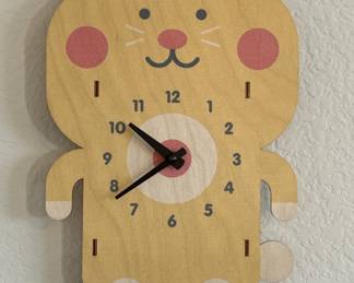 Modern Moose 3-D Nursery Wall Clock