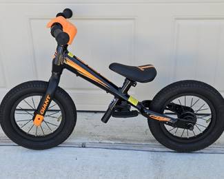 Giant Black & Orange Toddler's Balance Bike