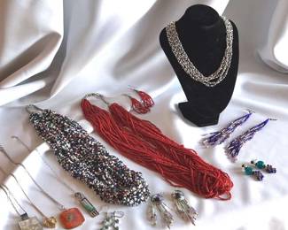 13 Piece Boho Necklace And Jewelry Collection