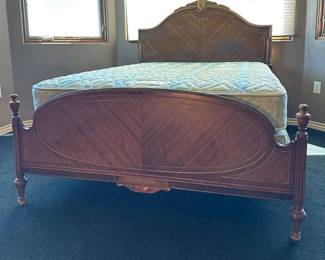Ornate Solid Wood Double Bed Frame