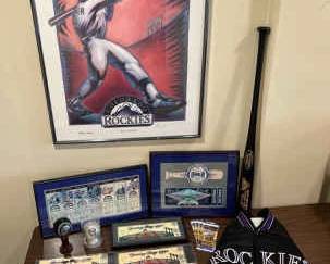 Colorado Rockies Inaugural AllStar Memorabilia Collection Tickets, Jacket, Bat More
