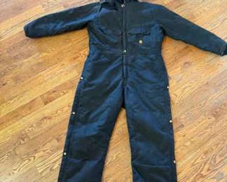 Carhartt Mens Arctic QuiltLined Duck Coveralls Size Large, Black