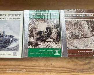 Rare Railroad History Book Lot The Mineral Belt Two Feet Between the Rails 5 Volumes, Sundance