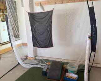 Golf Practice Setup Net, Mat, Target Accessories