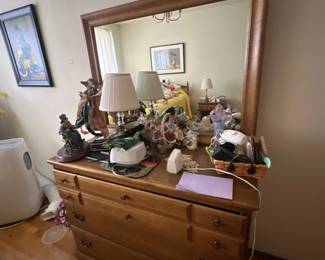 Dresser with mirror