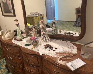 Dresser with mirror