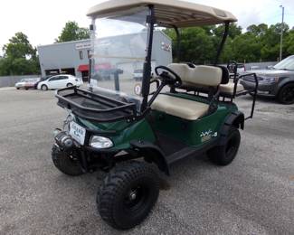 2012 EZ-GO Gas Golf Cart, 4 seater and comes with worked for back, winch, lifted, runs great!