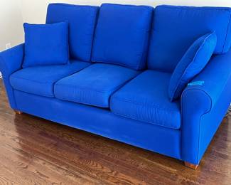 Walnut footed beautiful couch