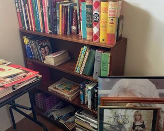 Great vintage cookbooks and Leanne Rimes posters
