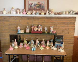 Fun girl figure collection and Disney planters