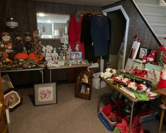 Lots of holiday decorations