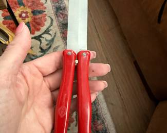 Folding Hackman Finland Knife Red Handle