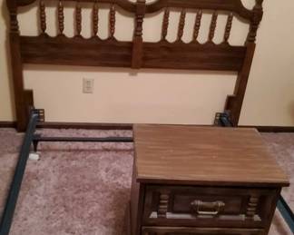 Bed Frame And Nightstand