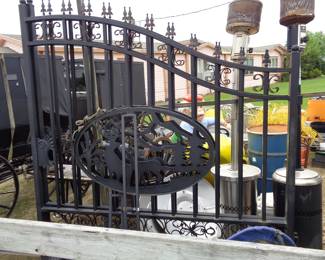 PAIR of NEW WROUGHT IRON GATES
