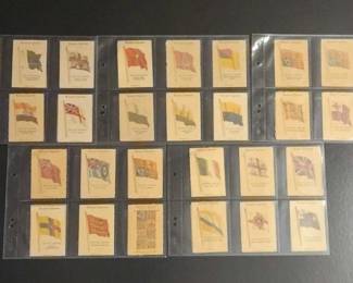 1933 KENSITAS CIGARETTES FLAG SILK CARD SET