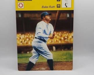 BABE RUTH CARD PRINTED IN JAPAN