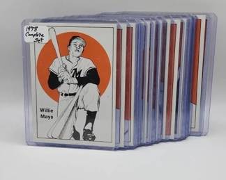 1979 OLDE CARDS INC COMPLETE SET. 21 CARD SET.