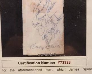 MICKEY MANTLE, MOVIE STARS AND MORE AUTOGRAPHS