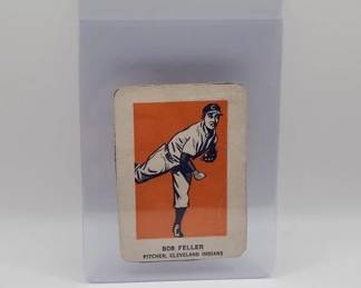 1952 BOB FELLER WHEATIES CARD. RARE