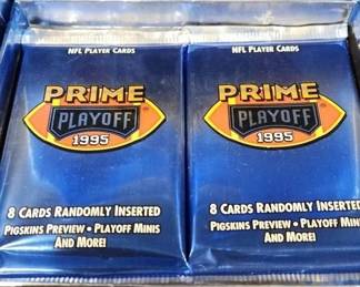1995 PRIME PLAYOFF NFL BOX WITH 20 SEALED PACKS