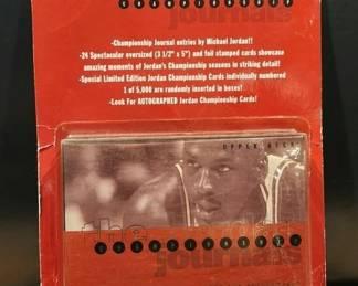 RARE 97 JORDAN SEALED OVERSIZED CARD SET.