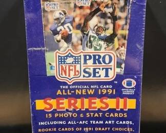 1991 NFL PRO SET WAX BOX SERIES 2 . FACTORY