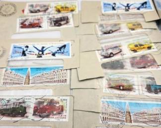 LOT OF FORIEGN DOUBLE STAMPS