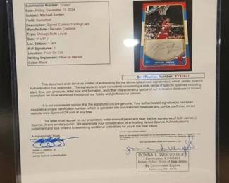 MICHAEL JORDAN AUTOGRAPHED PATCH CARD