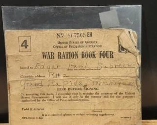 WW2 WAR RATION BOOK. WITH STAMPS