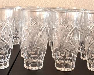 24 Cut Crystal Glasses