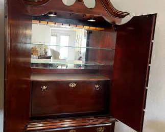 Vintage Highboy Chest Liquor Cabinet