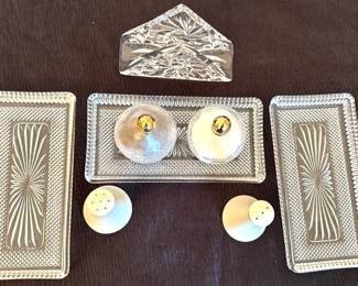 Lenox SaltPepper, Butter Dishes, Crystal