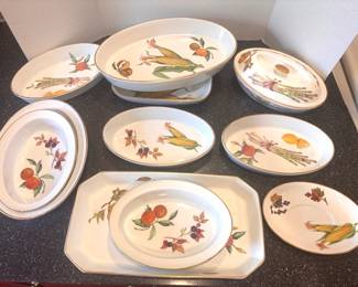 12pc Royal Worcester, Eversham