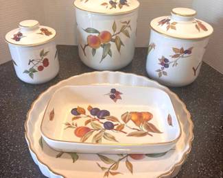 Royal Worcester, Eversham Canister Set