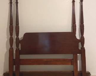 Mahogany Color FourPost Bed