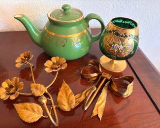Antique Hall Teapot Decorative Pieces