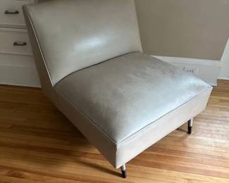 Room & Board McCreary Modern Leather Slipper Chair.