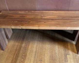 Amicable Split bench, 60"x14.5" and 17" tall.