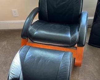 Ekornes Stressless Leather Chair and Ottoman
