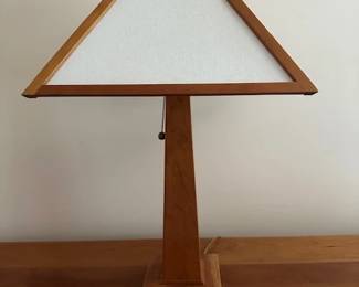 Mission Style Slag Table Lamp