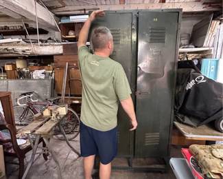 He's 6ft tall.... surprisingly we didn't have or find a measuring tape yet...
