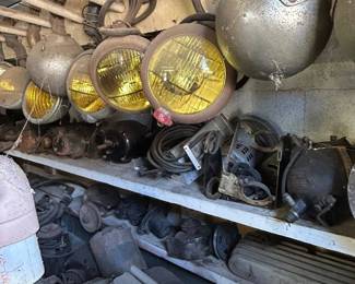 Old Vintage Car Headlights